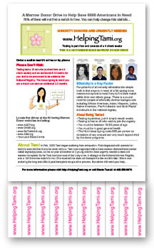 Flyer with Tear Away Tabs